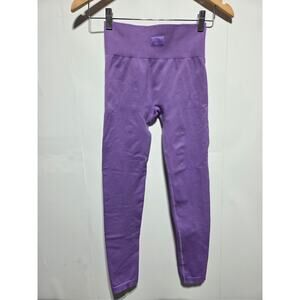 Bo & Tee Woman's Purple Seamless Lift Active Leggings Size Small
